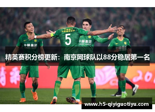 精英赛积分榜更新：南京网球队以88分稳居第一名